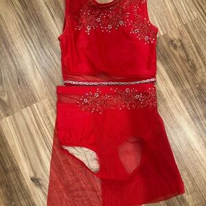 Fully Custom Red Embellished costume